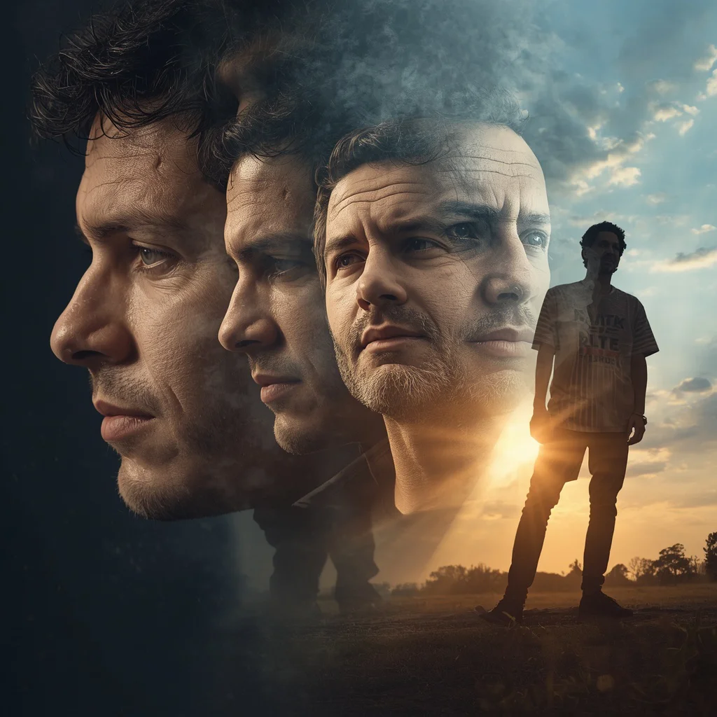 A Man's Journey of Healing from Trauma: Finding Peace and Strength | Profound Narrative Timeline — AI image prompt